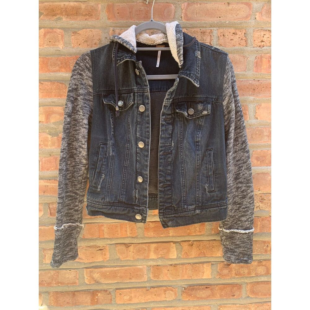 Free People Hooded Hoodie Jacket XS X-Small